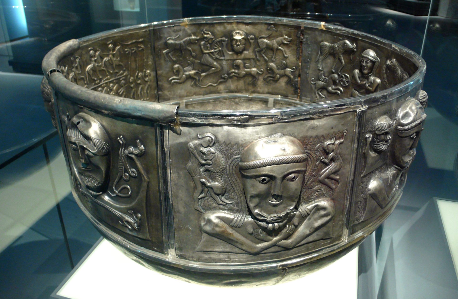 Celtic Silver Cauldron