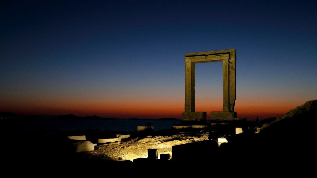 Landmark in Greece Temple of Apollo Portara, Naxos